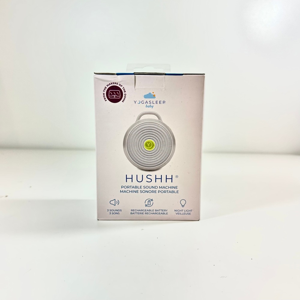 Yogasleep Baby Hushh Portable Sound Machine White Noise Night Light Rechargeable